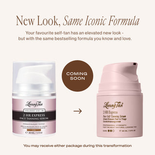 2 HR Express Face Tanning Serum Dark